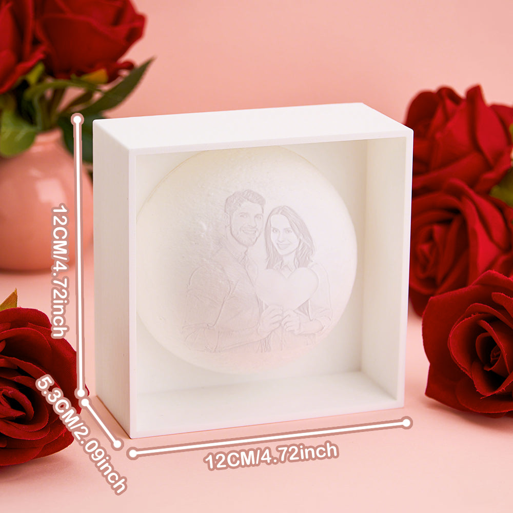 Personalizowana lampa w kształcie księżyca na prezent dla ukochanej osoby