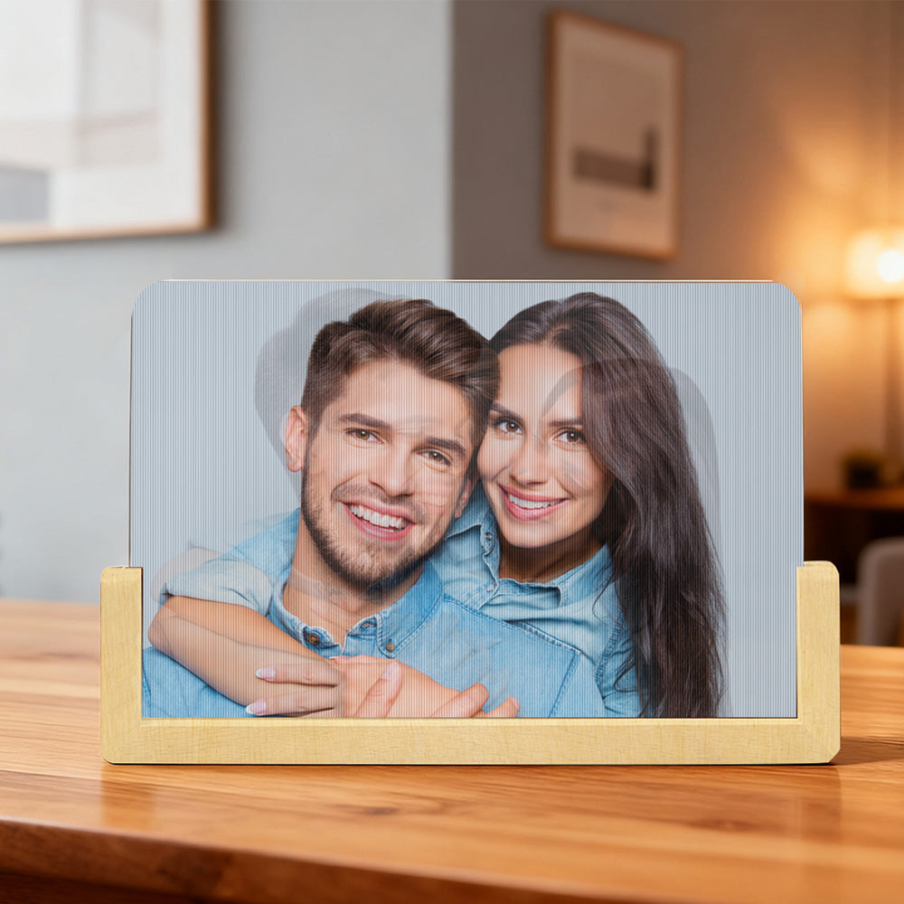 Personalizowana ramka na zdjęcia z efektem 3D na urodziny lub rocznicę