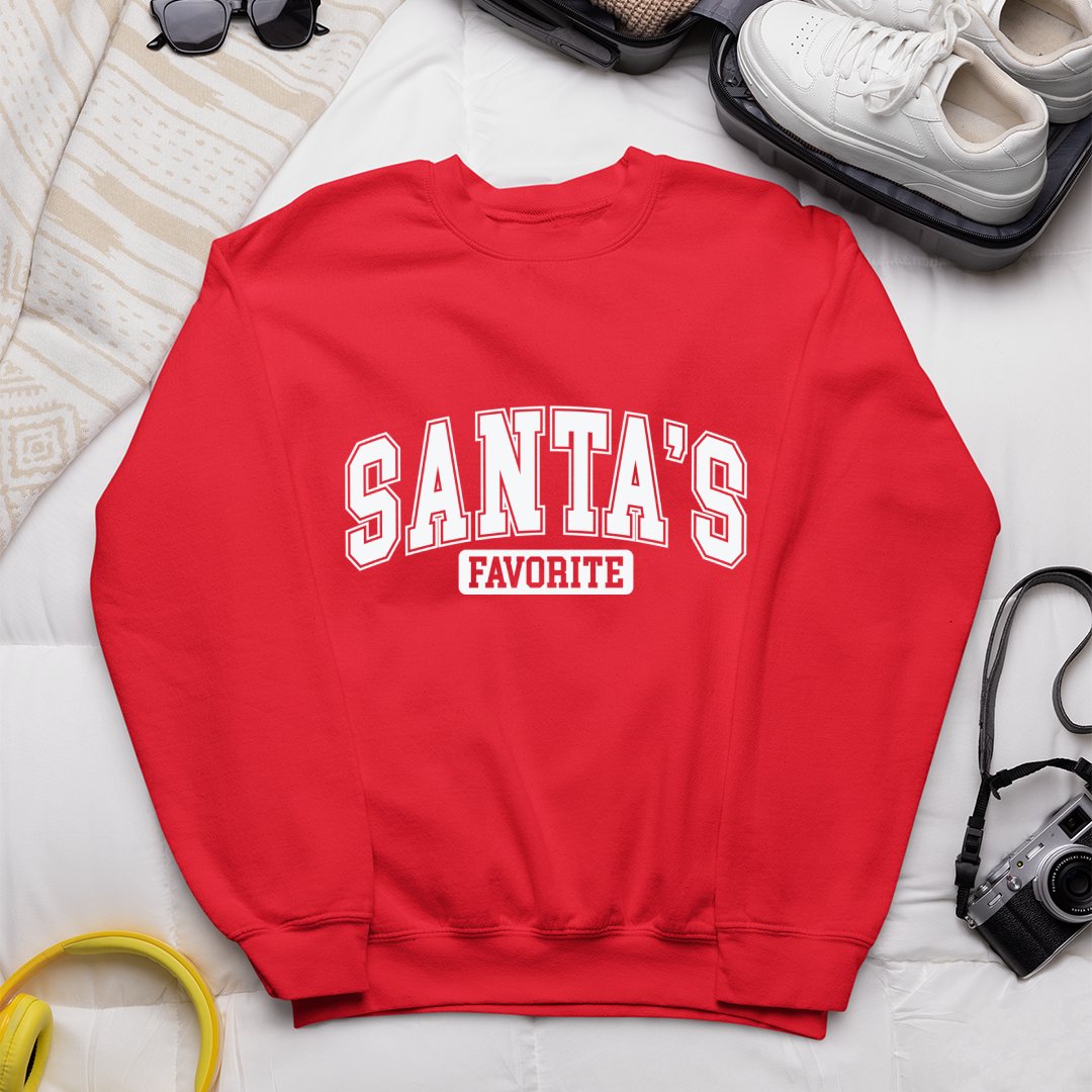 Bluza Unisex Santas Favorite White