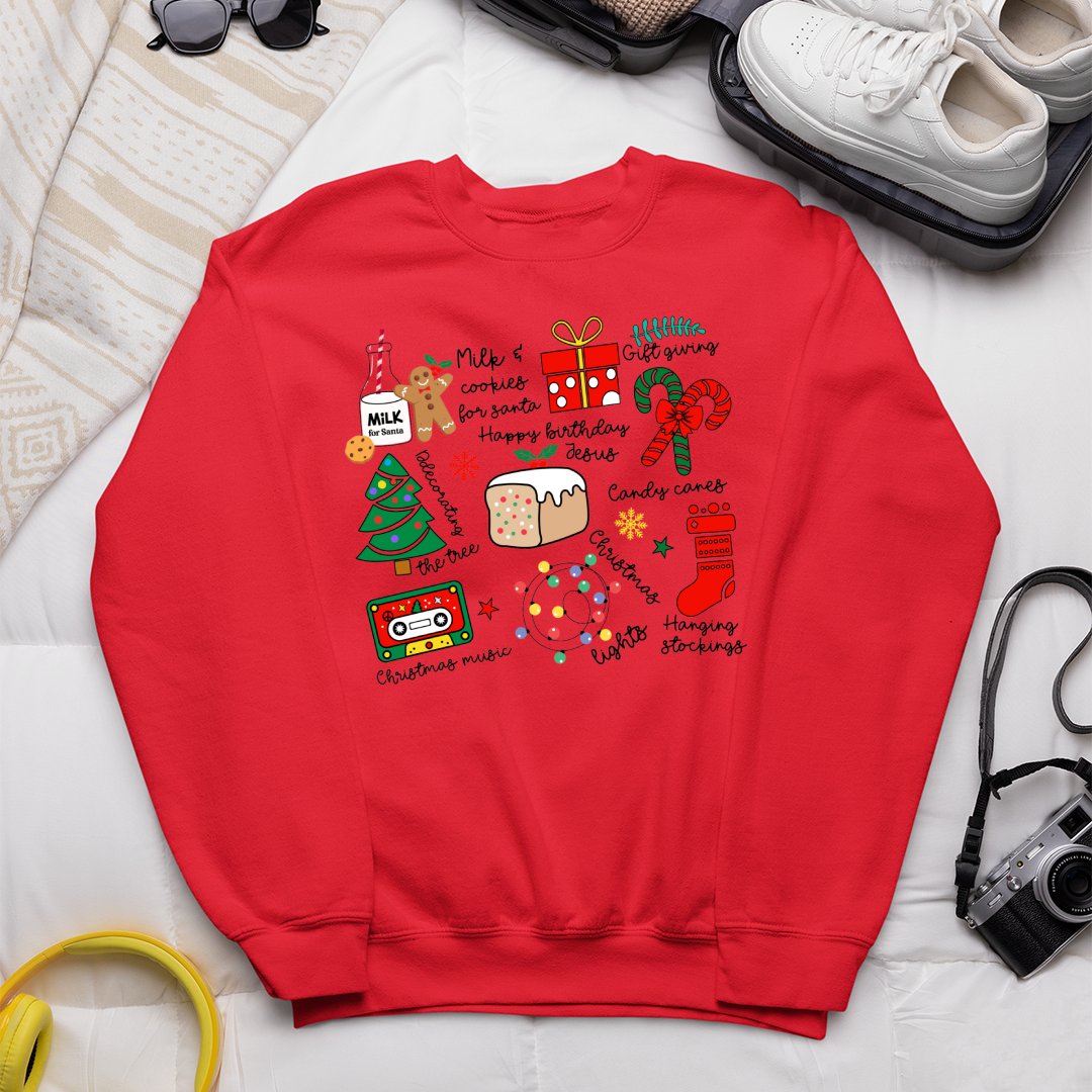 Bluza Unisex Milk & Cookies For Santa
