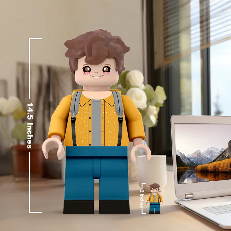 3D Print Custom Giant Minifigs Personalized Photo Giant Minifigs Turn Your Photo into Minifigs Gifts for Son