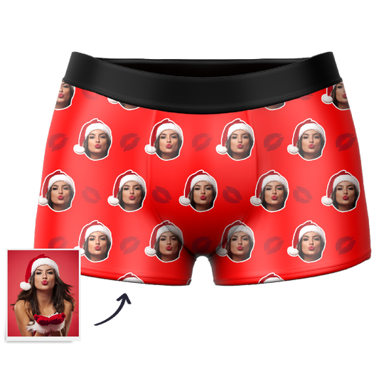 Personalizowane bokserki z nadrukiem zdjęcia na prezent dla niego na święta