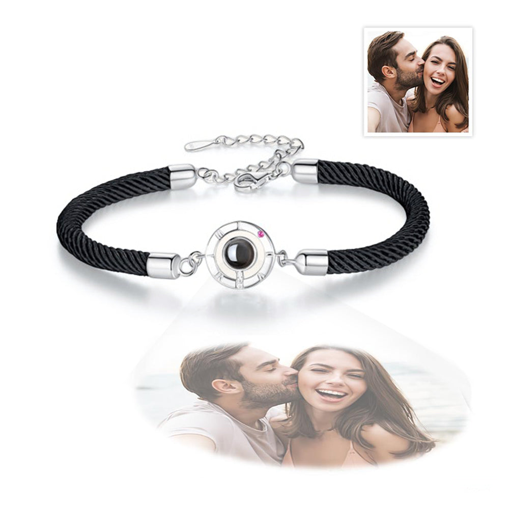 Personalized Projection Bracelet Couple Memory Jewelry