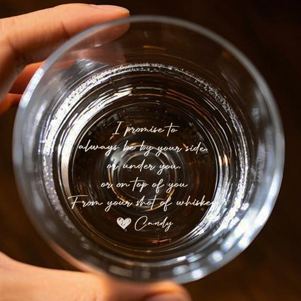 Personalizowana szklanka do whisky z dedykacją dla męża lub chłopaka na prezent