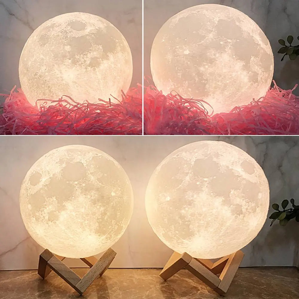 Personalizowana lampa księżycowa 3D z zdjęciem - idealny prezent na Święta