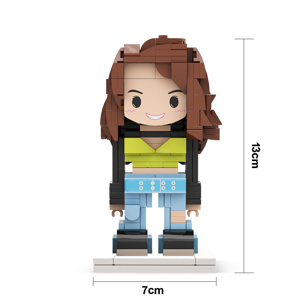 Custom Skateboarder Brick Figure Custom Head Figures Small Particle Block Toy Customizable Brick Art Gifts