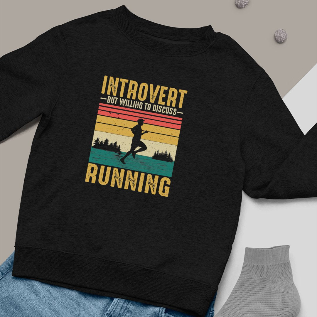 Bluza Unisex Introvert But Willing To Discuss Running