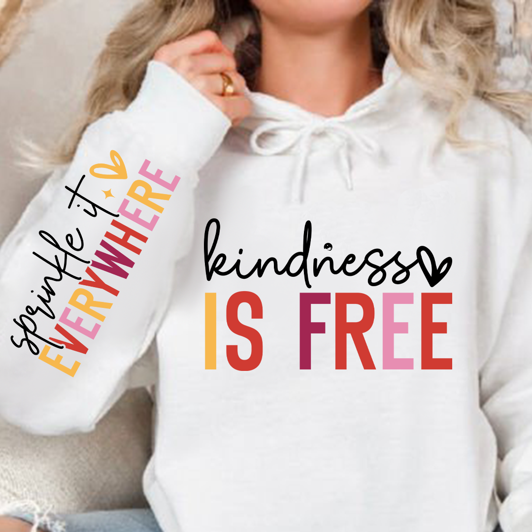 Bluza z kapturem Kindness is free 