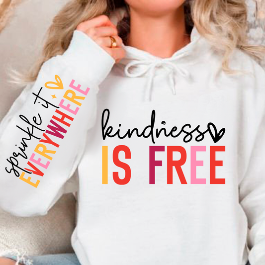 Bluza z kapturem Kindness is free 