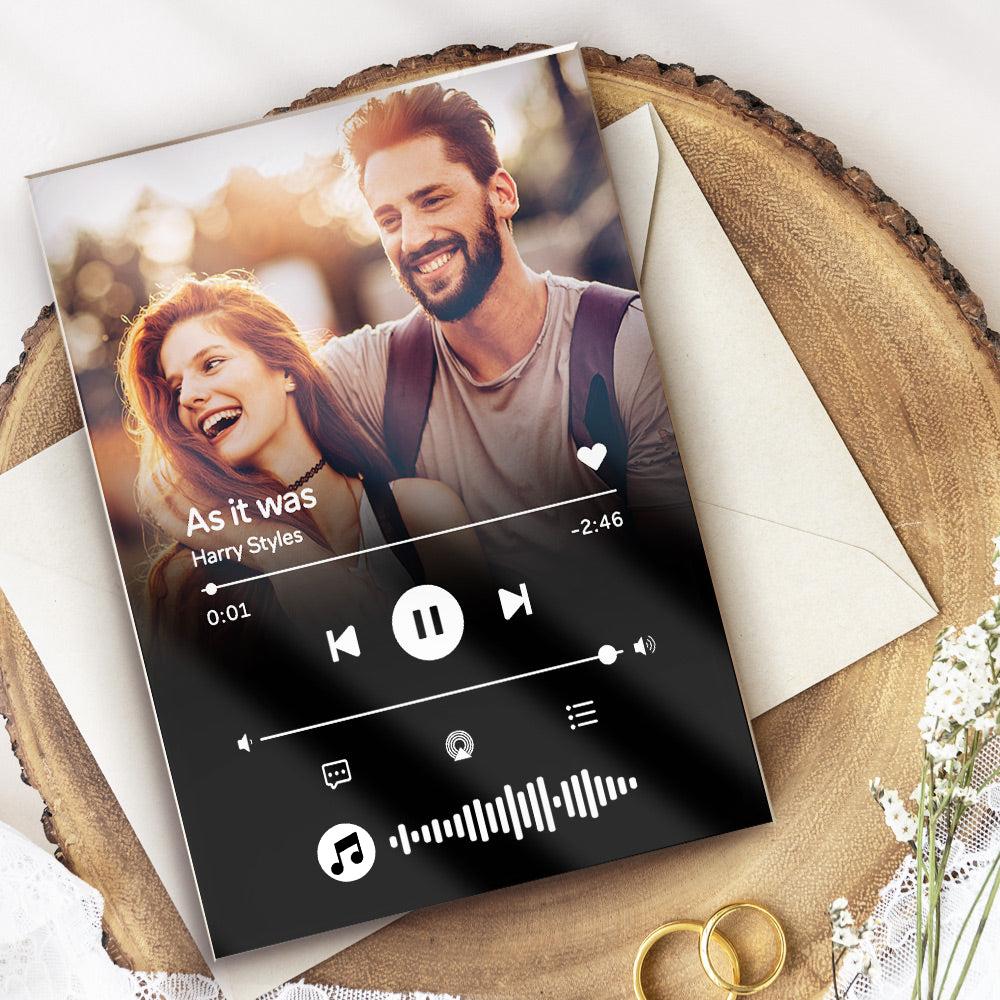 Personalizowana tablica z muzyką i zdjęciem dla Mamy na prezent urodzinowy