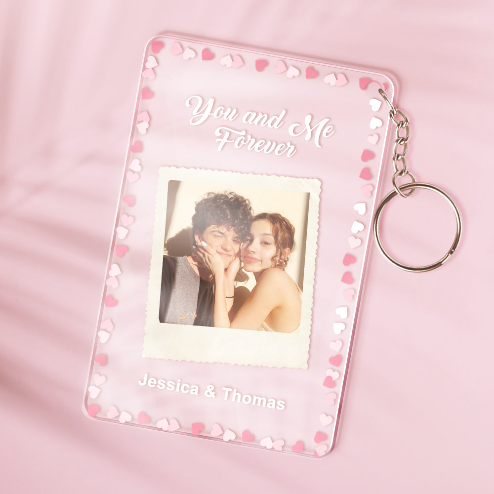Personalizowany brelok ze zdjęciem i imieniem, szklana lampka nocna