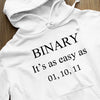 Bluza z kapturem Binary It's As Easy As