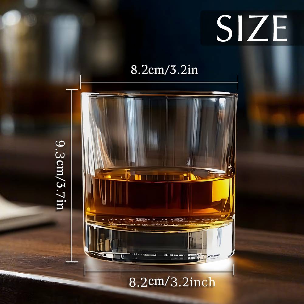 Personalizowana szklanka do whisky I Love You na prezent dla niego