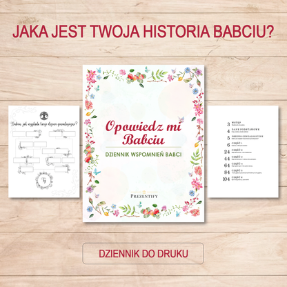 Dziennik wspomnień babci do wydrukowania