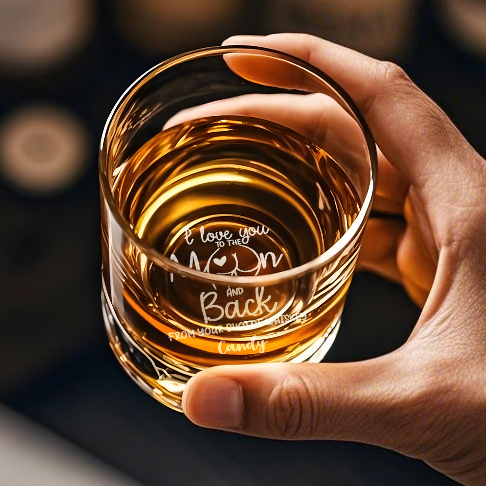 Personalizowana szklanka do whisky z imieniem na prezent dla niego na urodziny