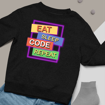 Bluza Unisex Eat Sleep Code Repeat