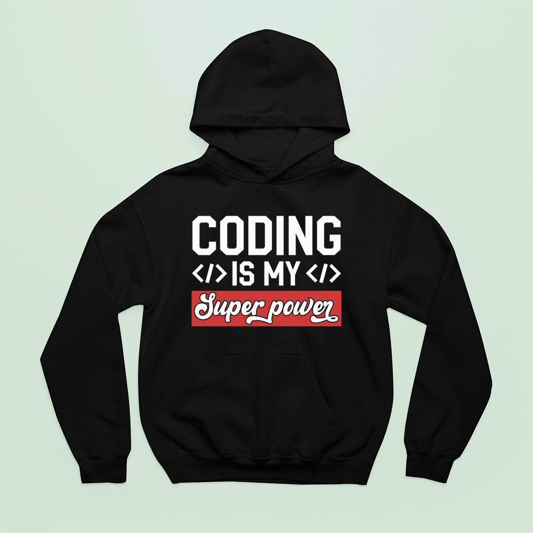 Gadżety Dla Programistów Bluza z kapturem Codeing Is My Super Power