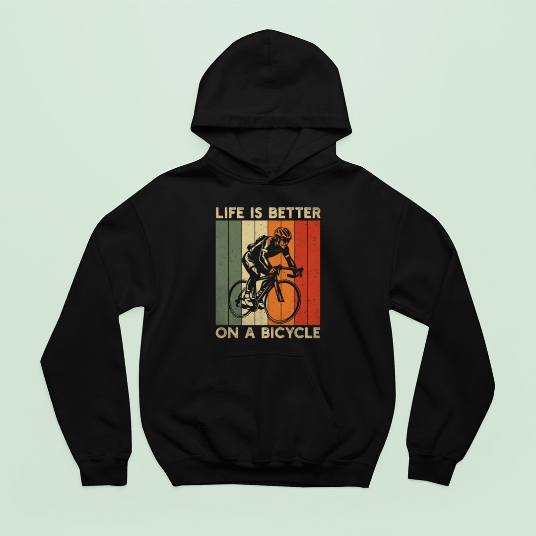 Bluza z kapturem Life Is Better On Bicycle