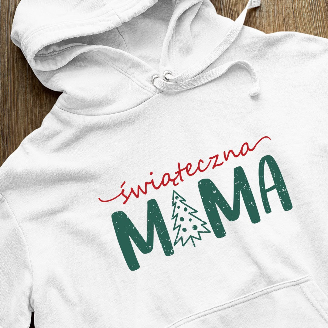 Bluza z kapturem Świąteczna Mama