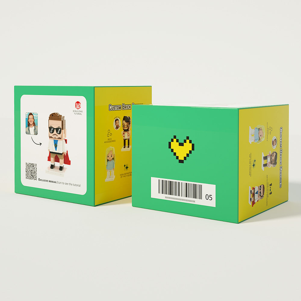 Full Body Customizable 2 People Photo Frame Custom Brick Figures Small Particle Block Gifts for Sisters