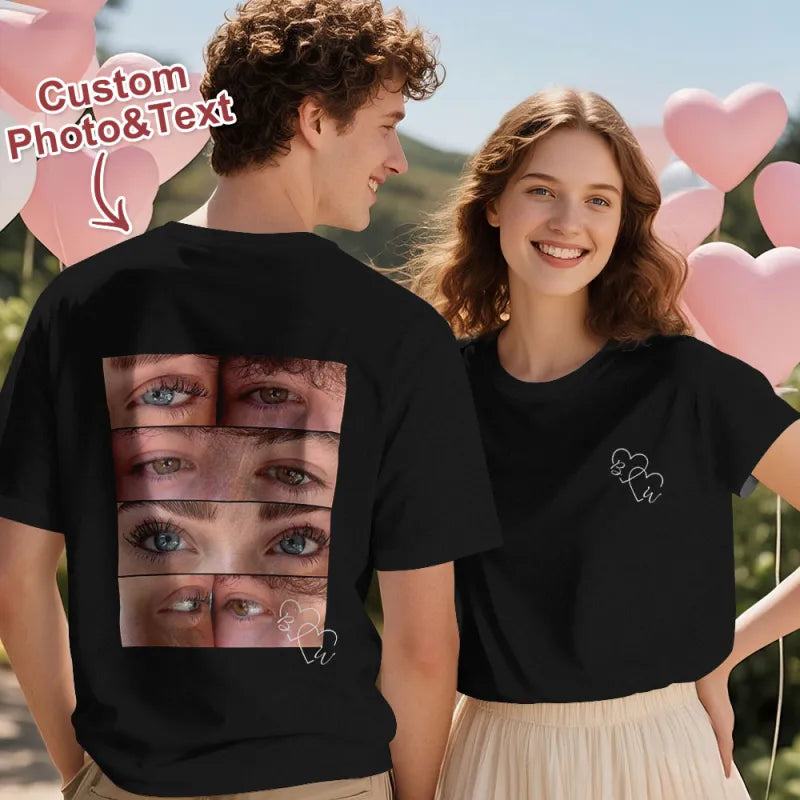 Personalizowana koszulka z nadrukiem dla pary na Walentynki prezent