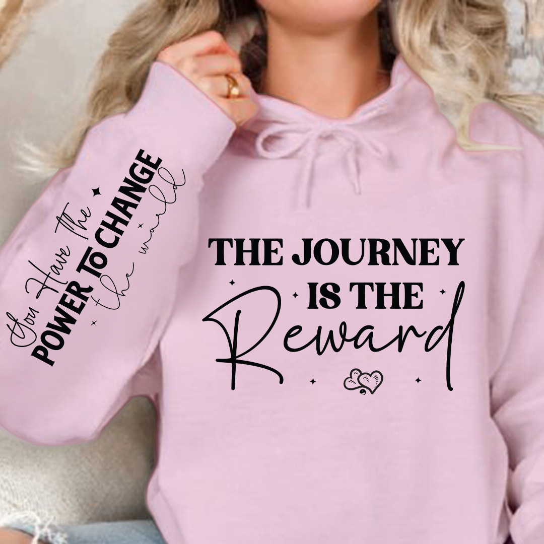 Bluza z kapturem The journey is the reward