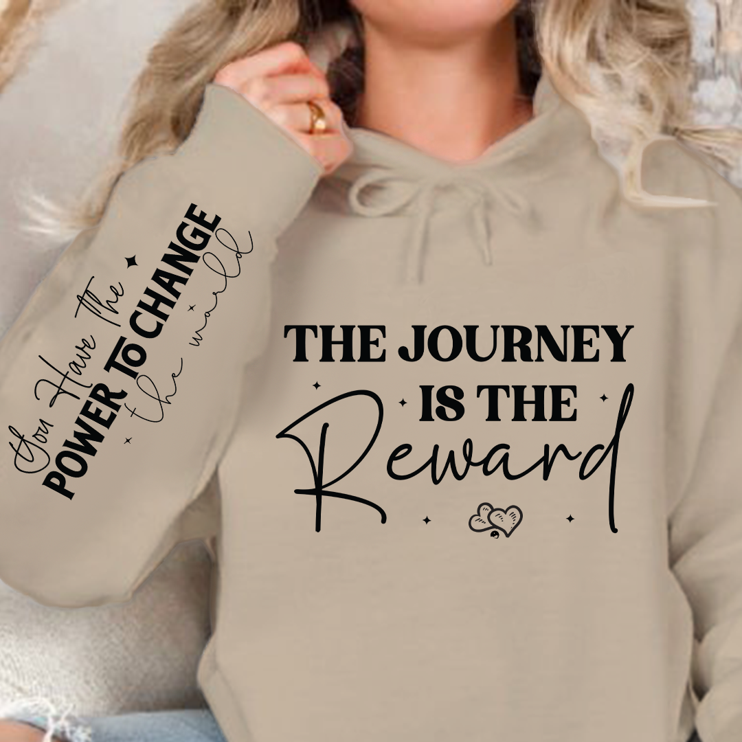 Bluza z kapturem The journey is the reward