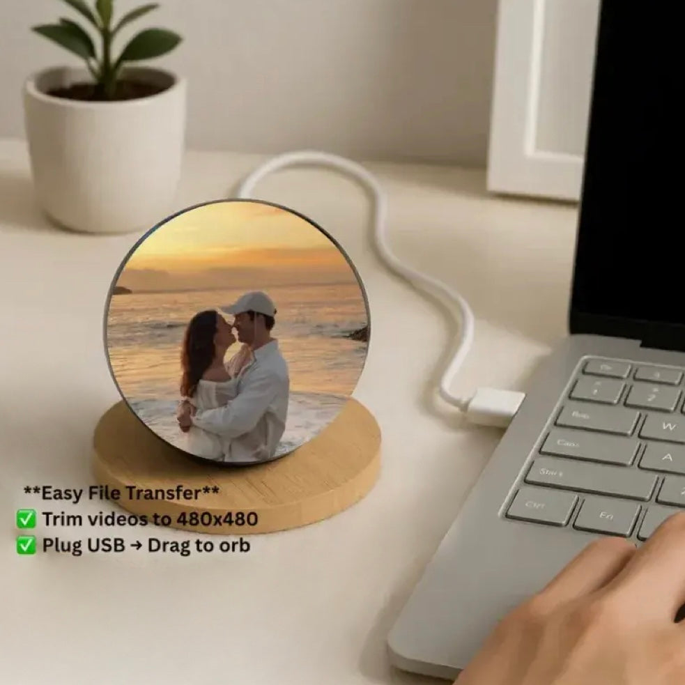 Szklana kula z odtwarzaniem wideo – personalizowany prezent z Twoim filmem