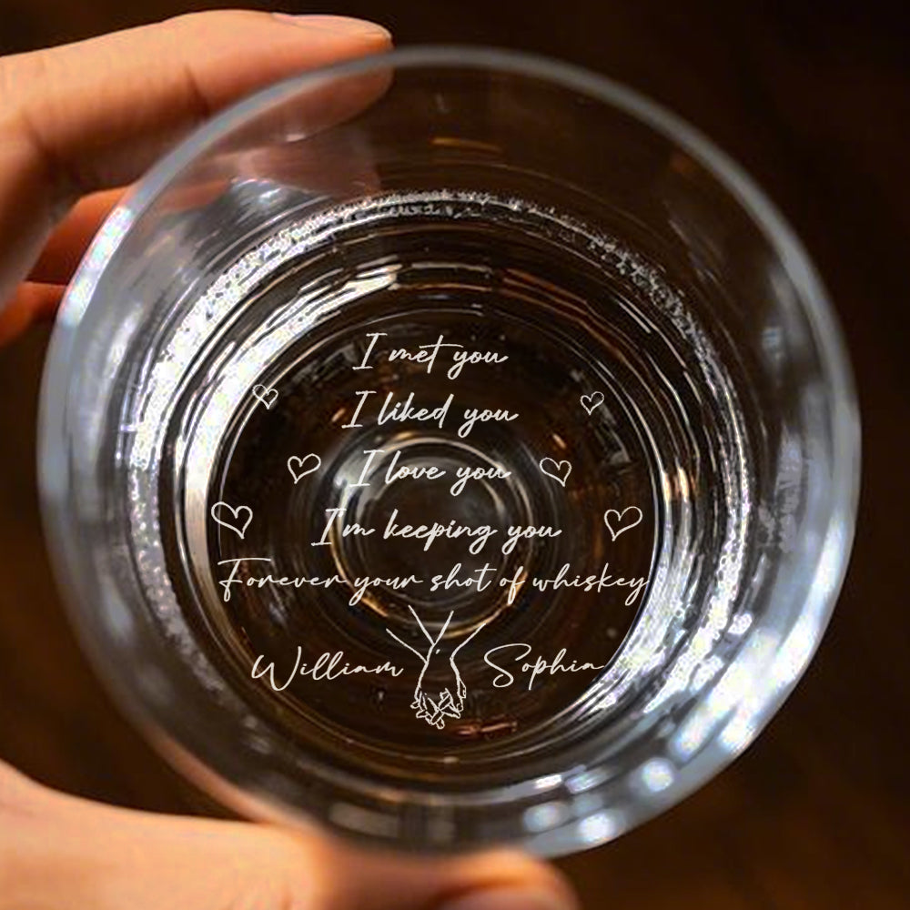 Personalizowana szklanka do whisky z napisem na prezent dla męża lub chłopaka