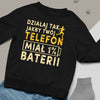 Bluza Unisex Telefon, 1% Baterii