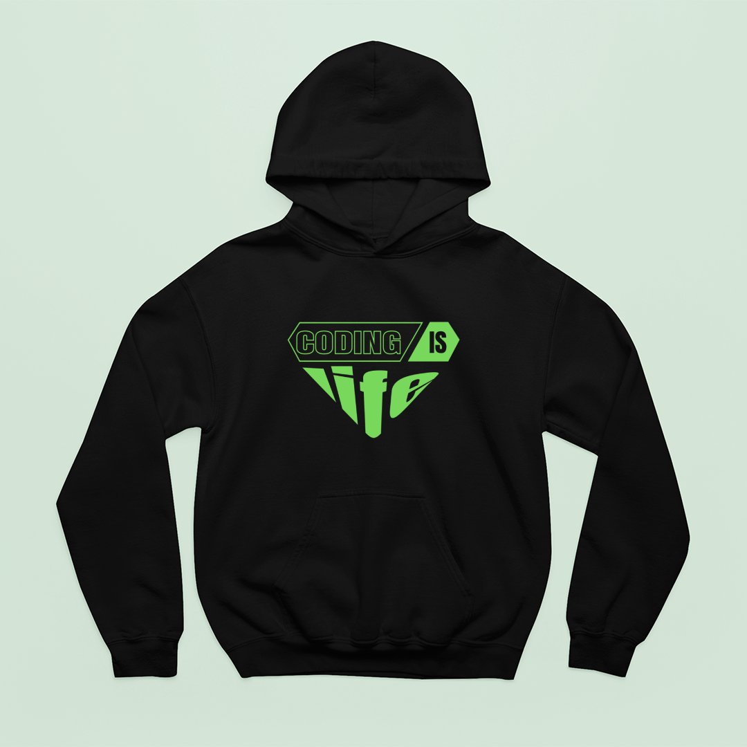 Bluza z kapturem Coding Is Life