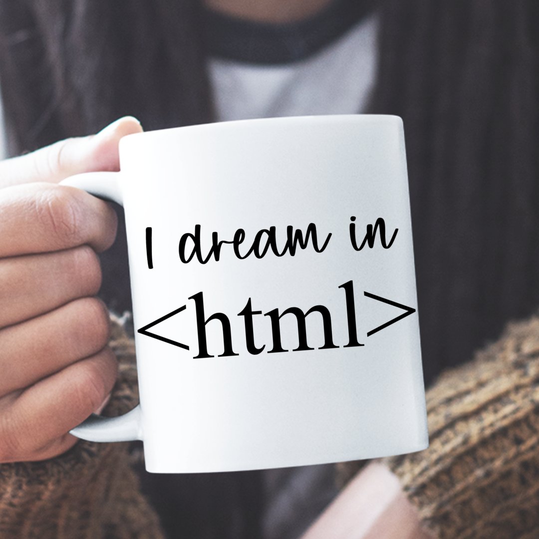 Prezent Dla Młodego Programisty Kubek I Dream In HTML