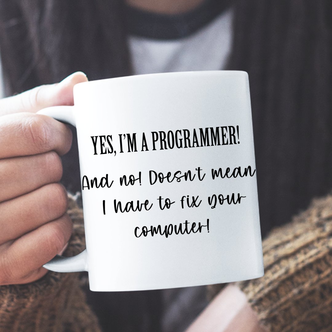 Prezent Dla It Kubek Yes I'm A Programmer