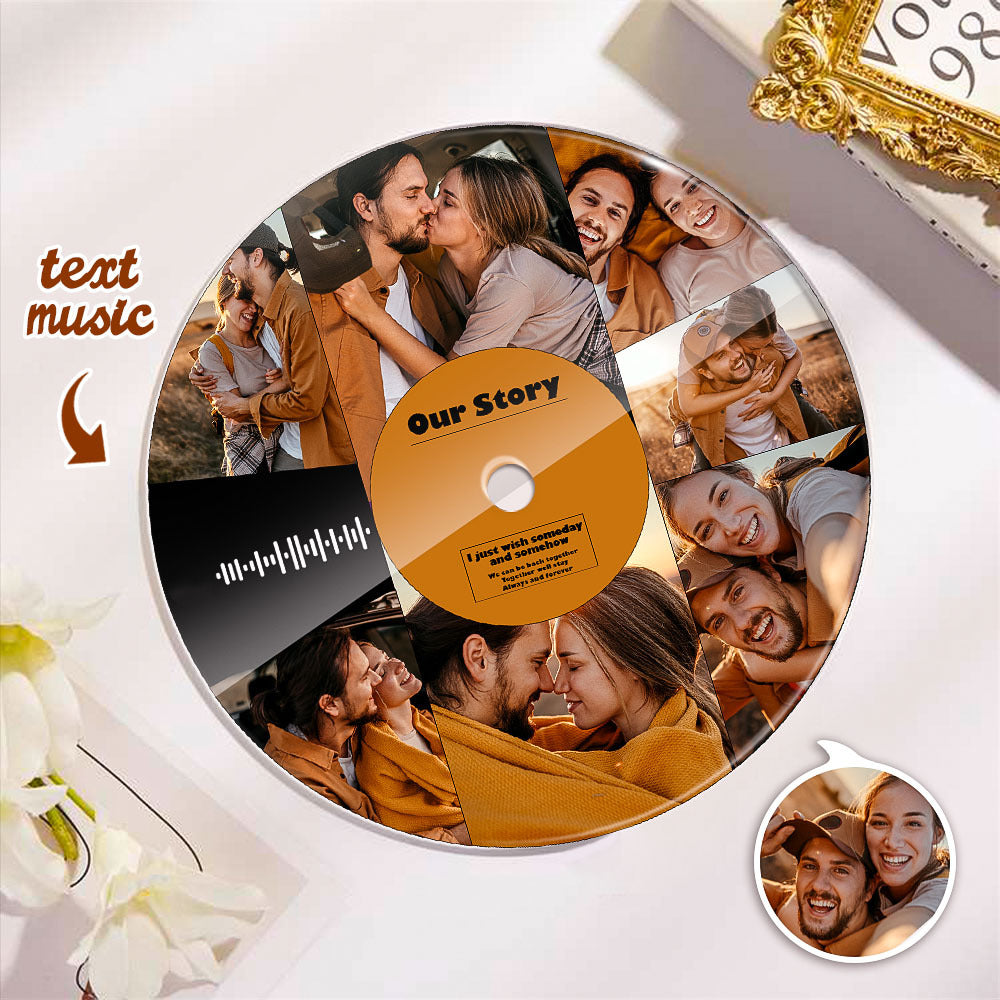 Personalizowana pamiątka muzyczna z akrylu 20x20 cm na prezent dla niej