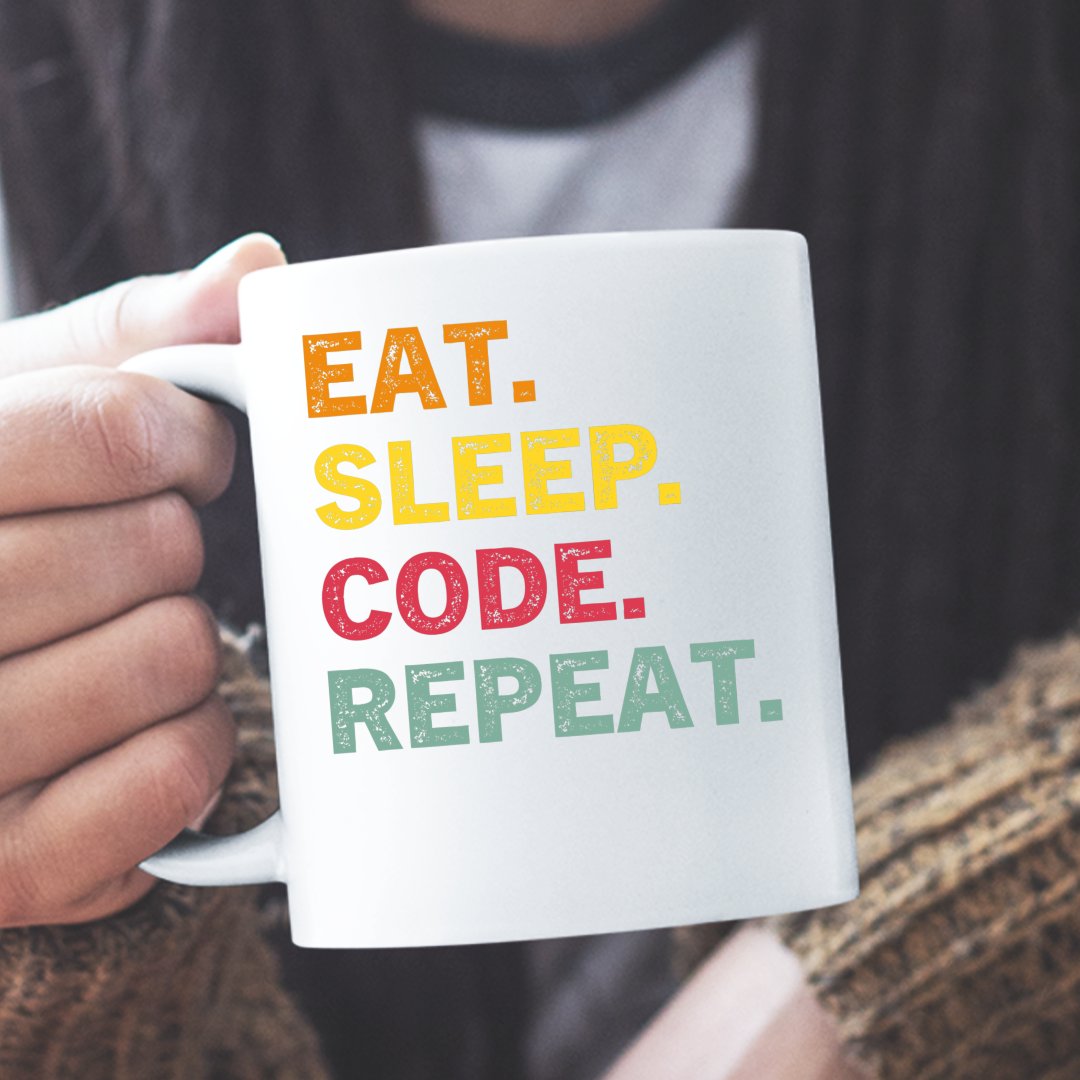 Kubki Dla Programistów Kubek Eat Sleep Code Repeat