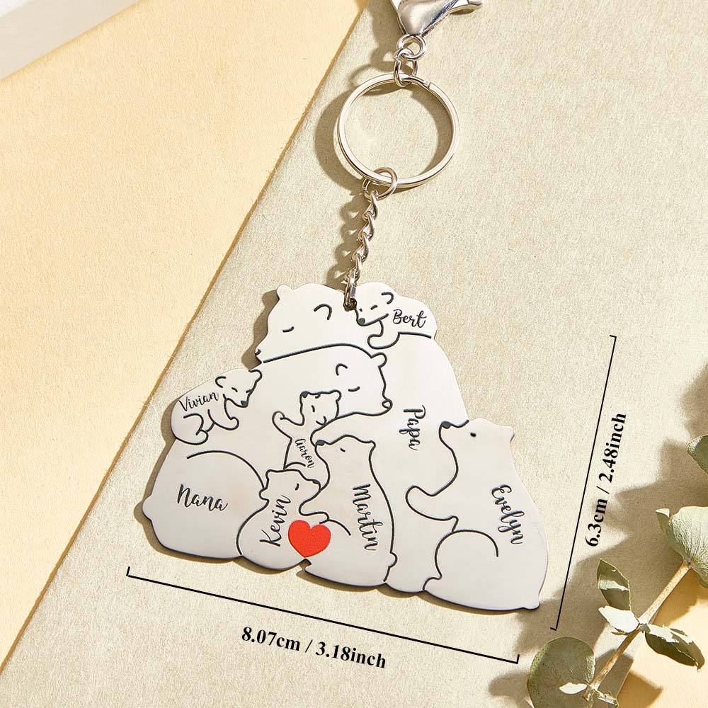 Personalizowany brelok z grawerem dla taty i mamy na prezent rodzinny