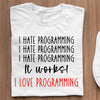 Prezent Dla Programisty Java Koszulka I Hate Programming