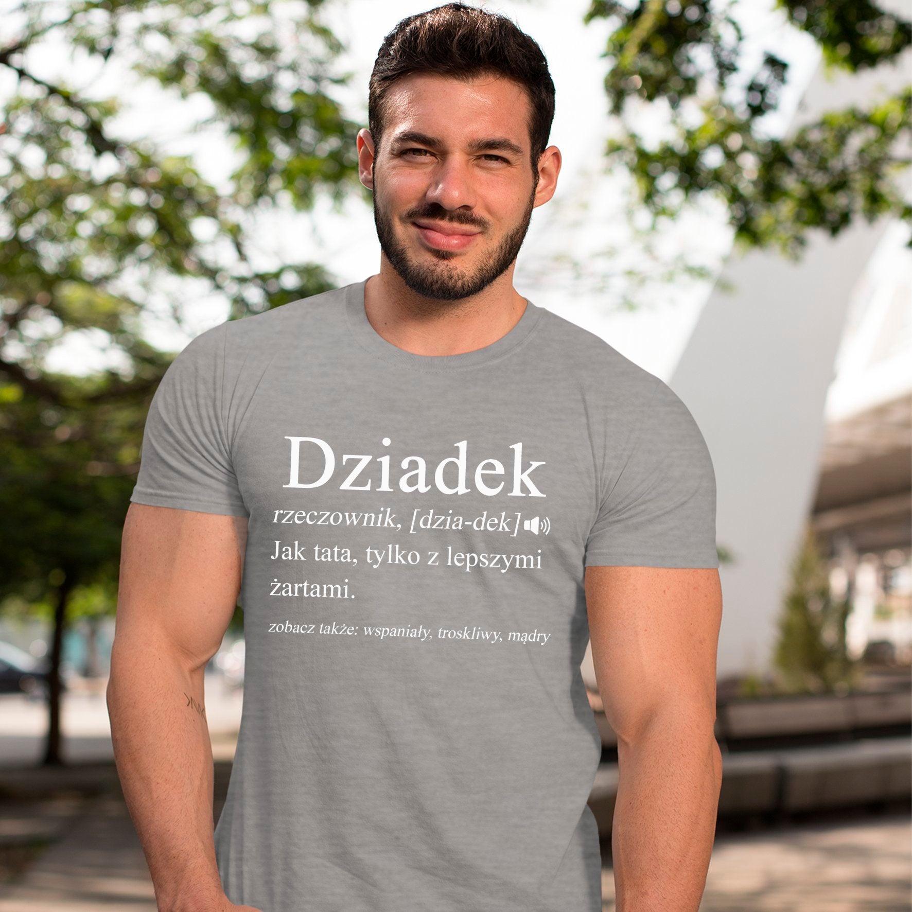 Koszulka Dziadek Rzeczownik, Dzia-dek