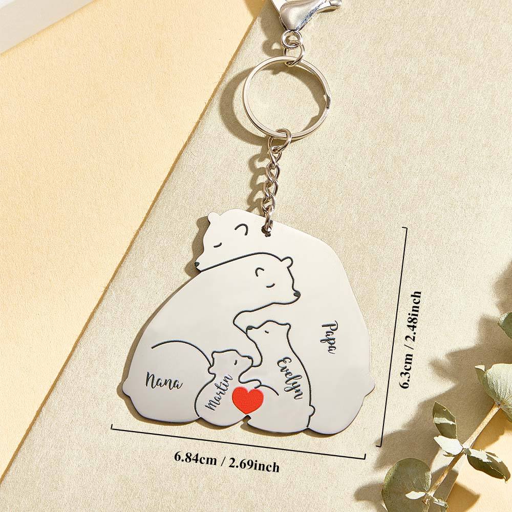 Personalizowany brelok z grawerem dla taty i mamy na prezent rodzinny