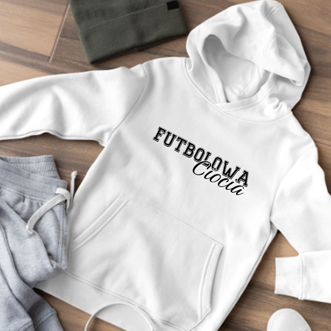 Bluza z kapturem Futbolowa ciocia