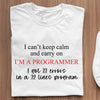 Prezent Dla Informatyka Programisty Koszulka I Can't Keep Calm And Carry On