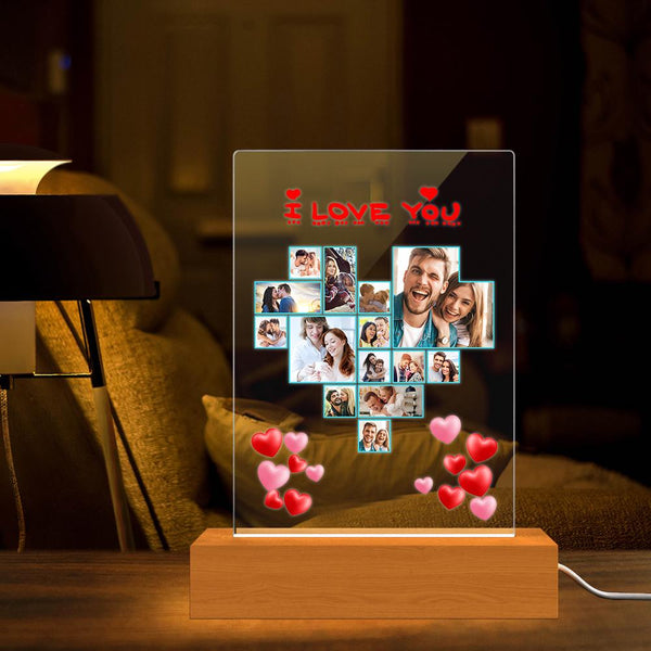 Personalizowana lampka nocna z akrylu na prezent dla ukochanej osoby