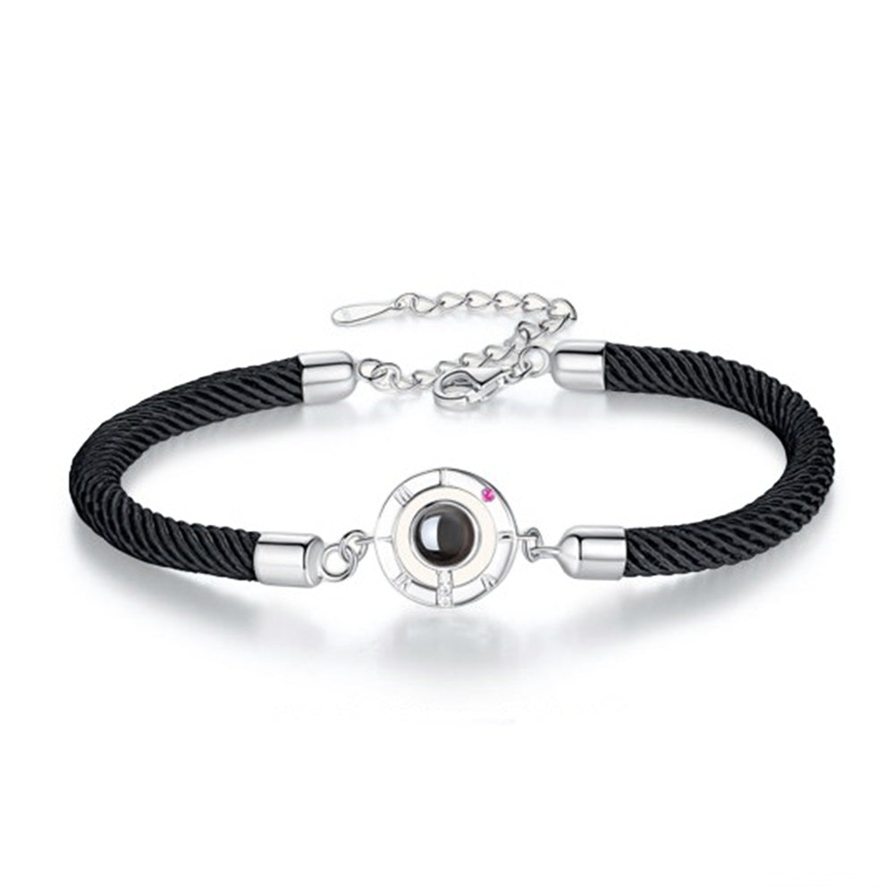 Personalized Projection Bracelet Couple Memory Jewelry