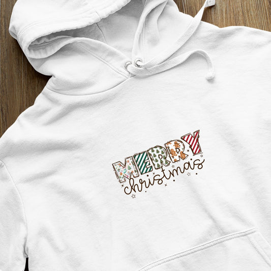 Bluza z kapturem Saying Merry Christmas