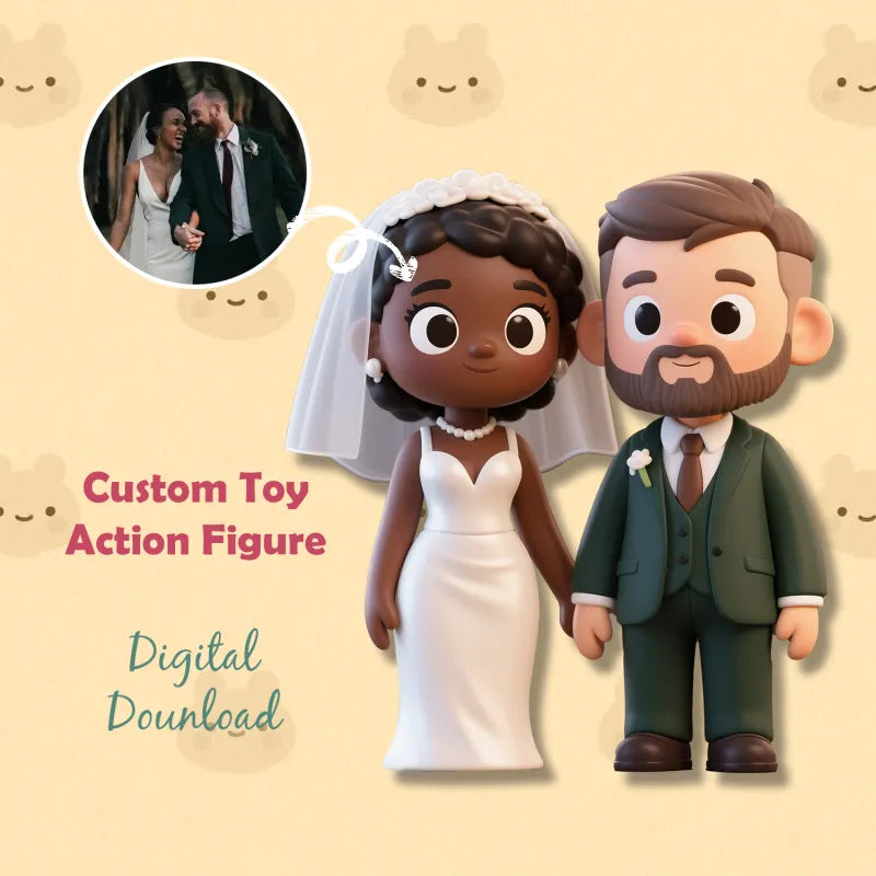 Figurka personalizowana 3D na biurko z Twoim zdjęciem, prezent na urodziny