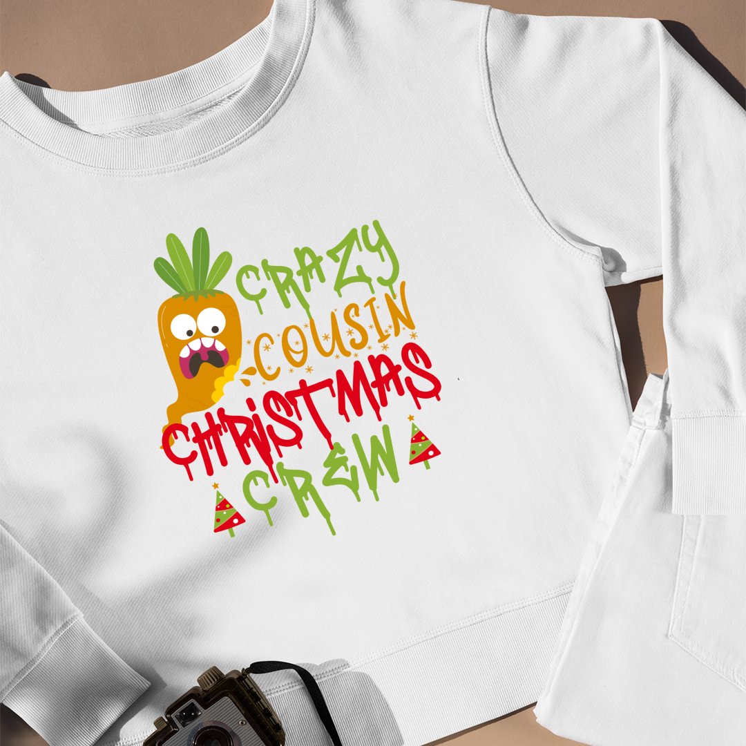 Bluza Unisex Crazy Cousin Christmas Crew