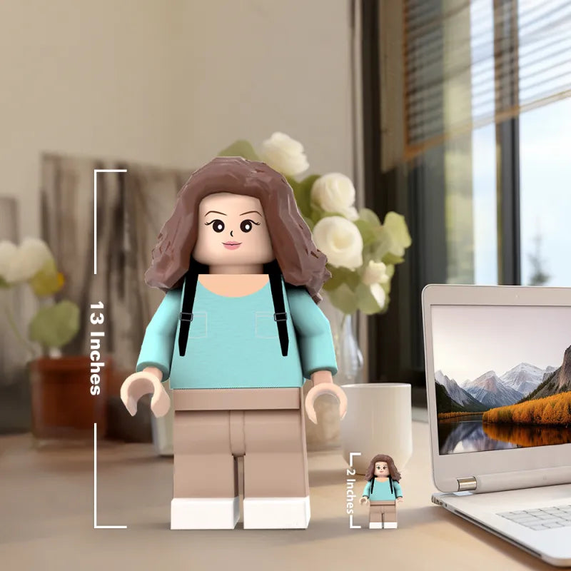 3D Print Custom Giant Minifigs Personalized Photo Giant Minifigs Turn Your Photo into Minifigs Gifts for Her