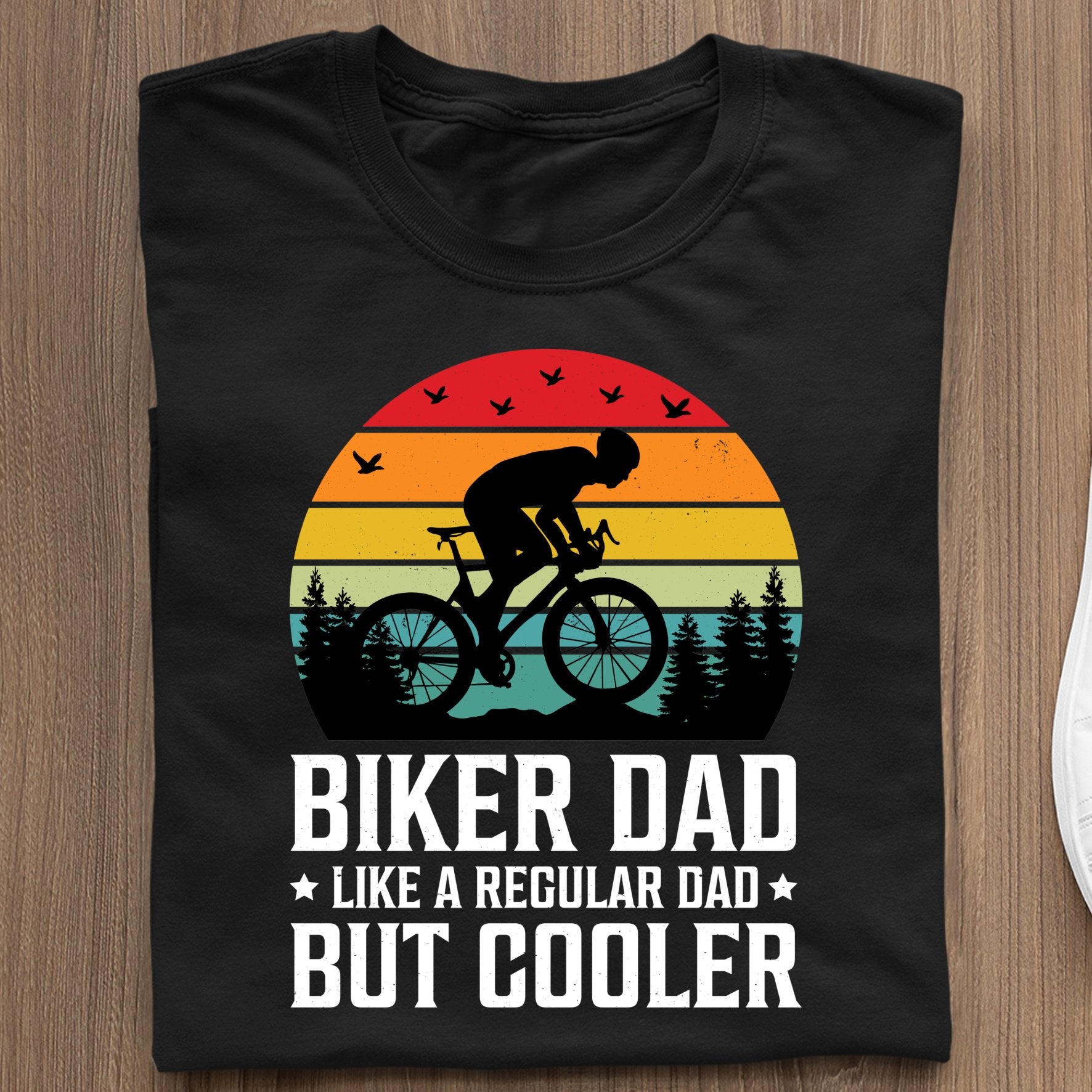 Koszulka Rowerowa Z Nadrukiem Biker Dad Like A Regular Dad But Cooler