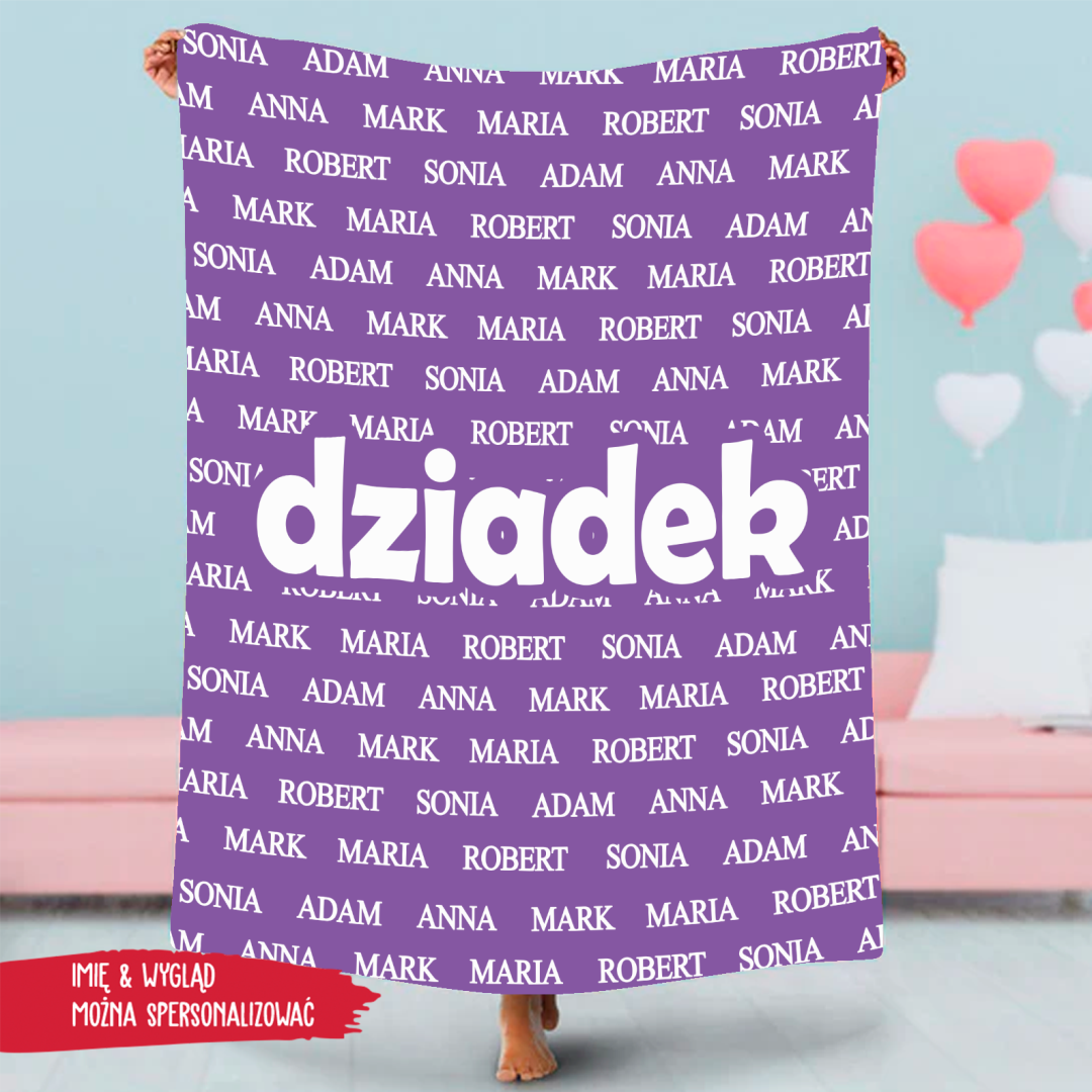 Koc Dla babci Rodzinne Ciepło