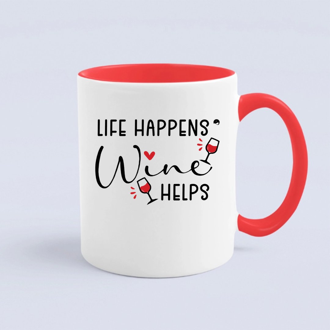 Kubek Life Happens Wine Helps